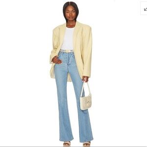 GRLFRND Rayssa Super High Rise Flare in Badwater